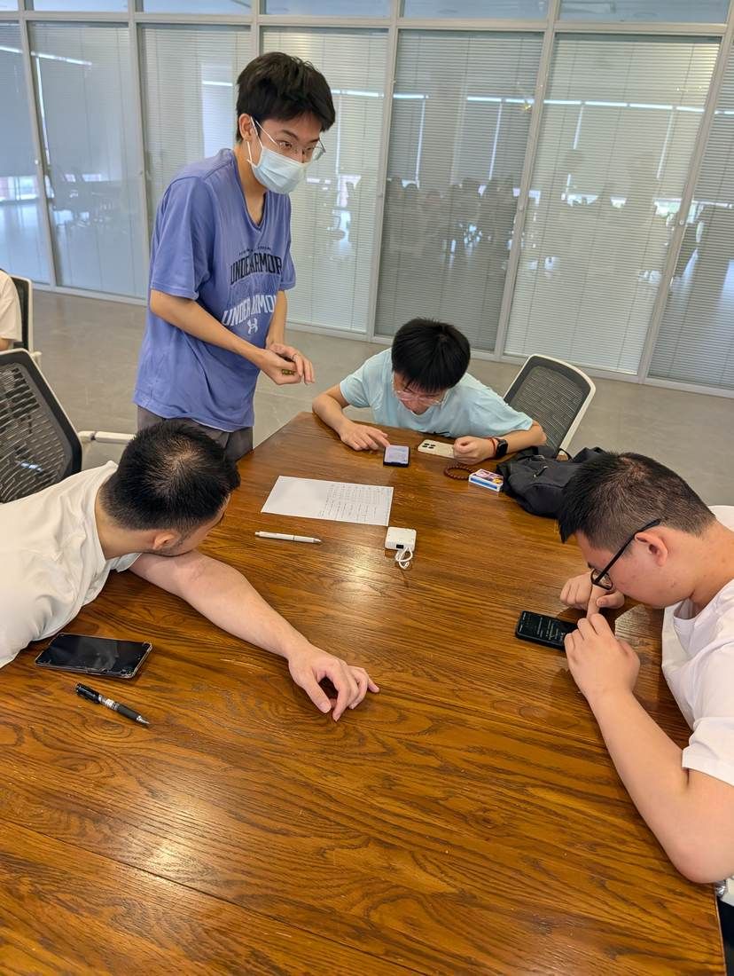 University students in a game design class